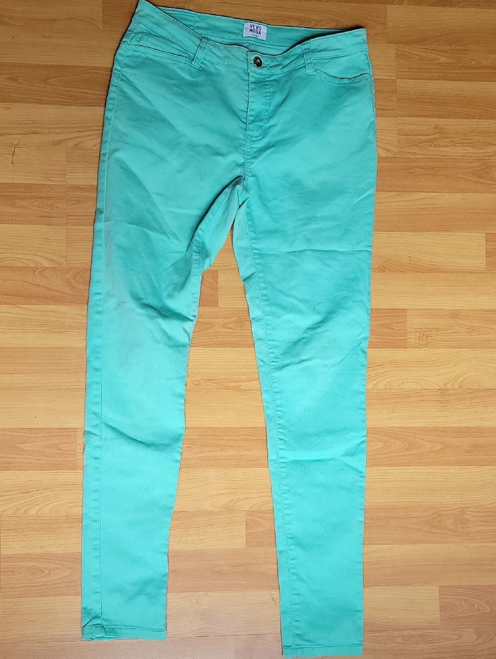 Vero Moda Skinny Jeans in Aqua Green
